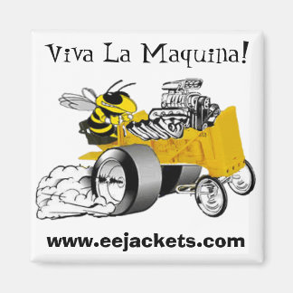 Imã "Viva La Maquina" E-E Dragster Jaqueta Amarelo Mag