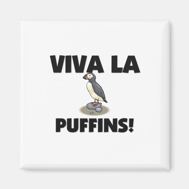 Imã Viva La Puffins (Frente)