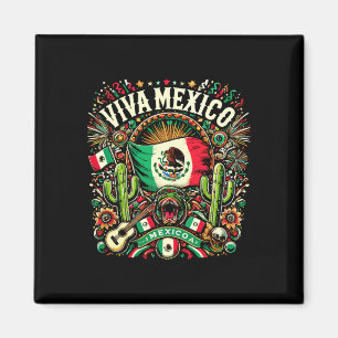 Imã Viva México Dia da Independência Bandeira Mexicana