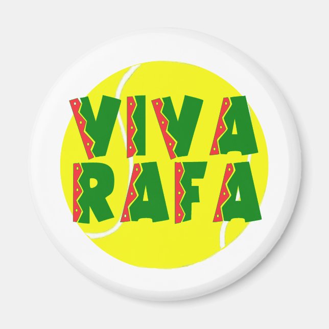 Imã VIVA RAFA com esfera de Tênis (Frente)