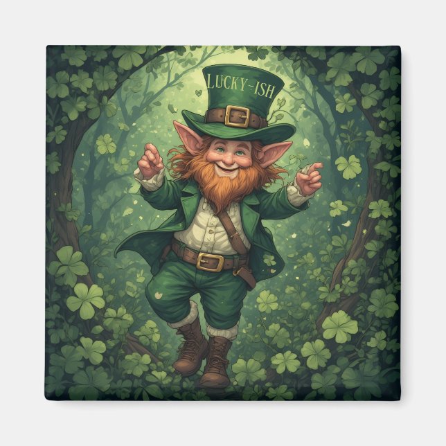 Imã Vivenda Encantada Floresta Luxuriante Leprechaun S (Frente)