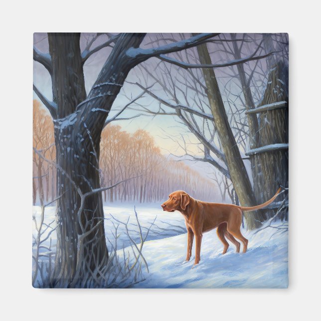Imã Vizla Deixe Nevar Natal  (Frente)