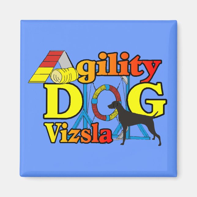 Imã Vizsla Agilidade Shirts Dons (Frente)