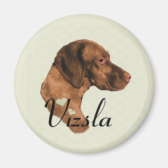 Imã Vizsla Art Gifts (Frente)