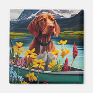 Imã Vizsla em um Remo: Uma Aventura Cênica