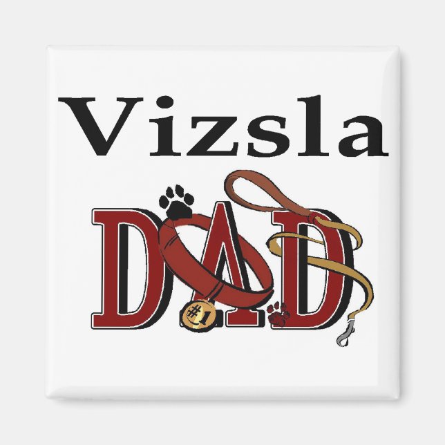 Imã Vizsla Pai Gifts (Frente)