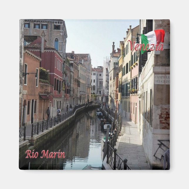Imã VNT043 VENICE, Rio Marin, Veneto, Itália, Cordilhe (Frente)