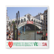 VNT048 VENICE, RIALTO BRIDGE I Love, Itália, Fridg