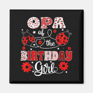 Imã Vô da Menina de Aniversário - Família Ladybug Aniv