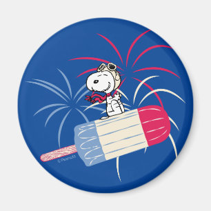 Imã Voando Ace Snoopy na Pop de gelo