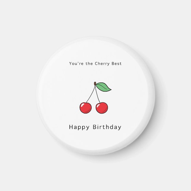 Imã Você é a melhor cereja, ímã, fofo (Frente)