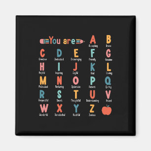 Imã Você é Alfabeto Aprenda Abcs Inspiração Professor