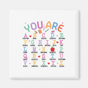 Imã Você É Letras Alfabeto Aprenda Abcs Inspiração Te