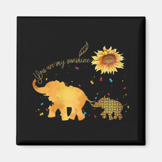 Imã Você É Meu Autismo De Elefante De Girassol