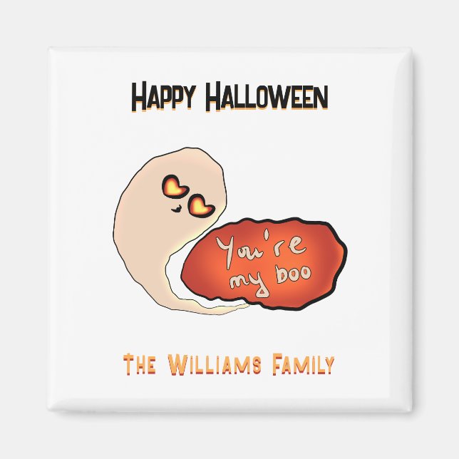 Imã Você é meu Boo | Ímã de Halloween Fofo (Frente)