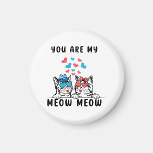 Imã Você É Meu Casal Gato Meow Meow Dia dos Namorados