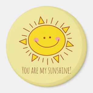 Imã Você é meu dia ensolarado bonito feliz da luz do