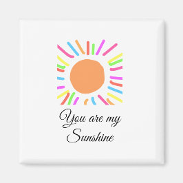 Imã você é meu raio solar amarelo alaranjado raios sol