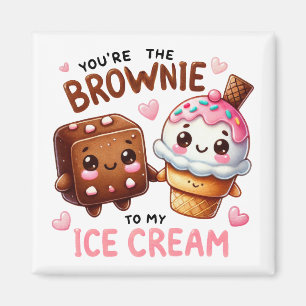 Imã "Você é o Brownie para o meu Sorvete - Mug