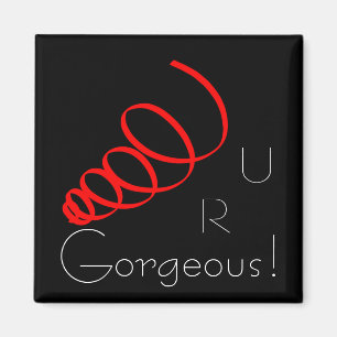 Imã Você É U R Lindo Ímã Espiral Vermelho