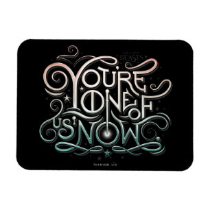 Ímã Você é um de nós, agora, com uma imagem colorid