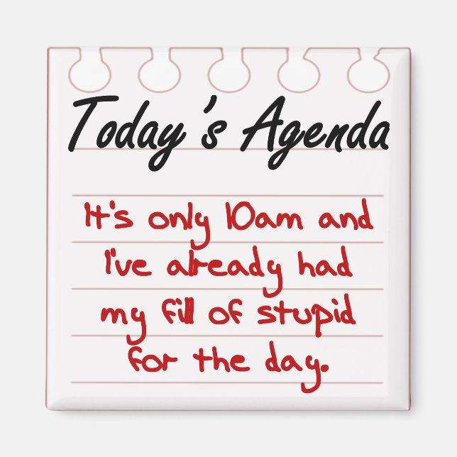 Imã Você está cheio de idiotas (Frente)