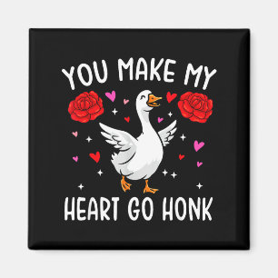 Imã Você Faz Meu Coração Ir Honk Ganso de São Valentim