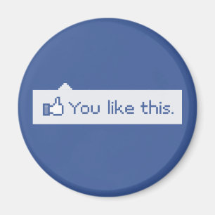 Imã Você gosta deste Facebook engraçado