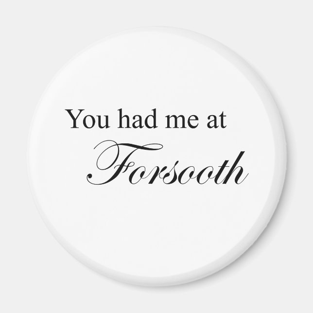 Imã Você Me Teve No Forsooth (Frente)