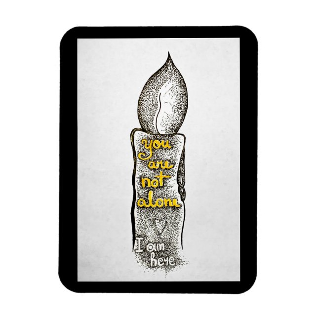 Ímã Você não está sozinho, eu estou aqui, citação de a (Vertical)