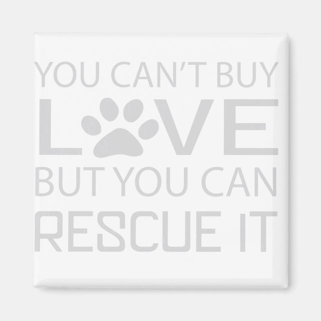 Imã Você não pode amar comprar, mas pode resgatá-lo am (Frente)