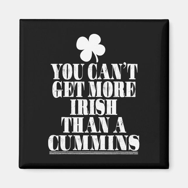 Imã Você Não Pode Ser Mais Irlandês Do Que Cummins St  (Frente)