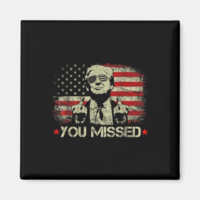 Imã Você Perdeu Trump 2024 American Flag (Frente)