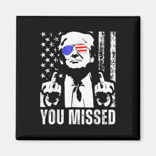 Imã Você Perdeu Trump 2024 US Flag Funny (fron)