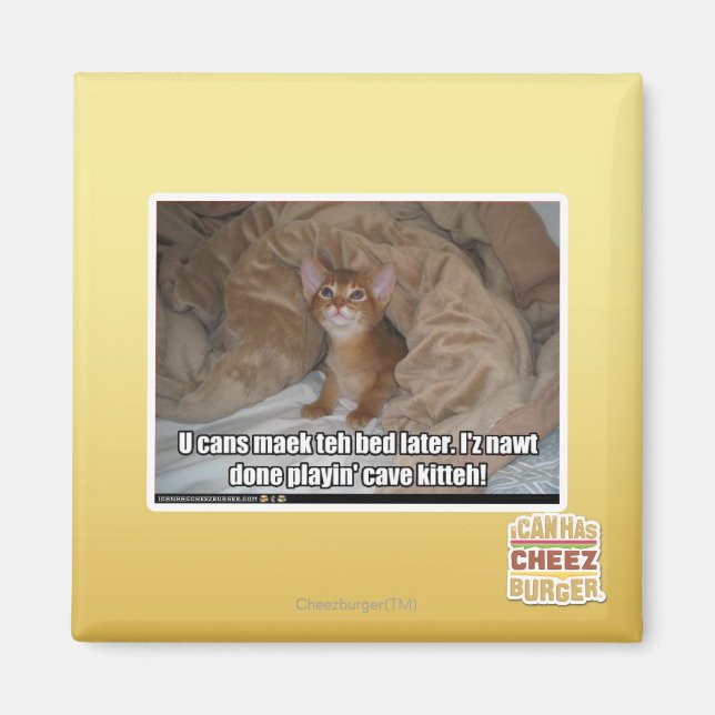 Imã Você pode dormir mais tarde. (Frente)