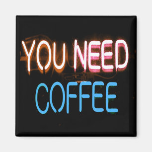 Imã Você precisa de café, Caffine Neon Sign