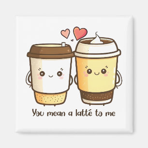 Imã Você quer dizer um latte para mim Dia de os namora