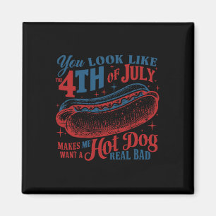 Imã Você Se Parece Com O Patriótico 4 De Julho Cão Que
