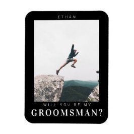 Ímã Você será meu Padrinho de casamento Minima Foto Mo