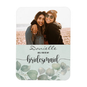 Ímã Você Será Minha Coluna De Bridesmaid Elegante De
