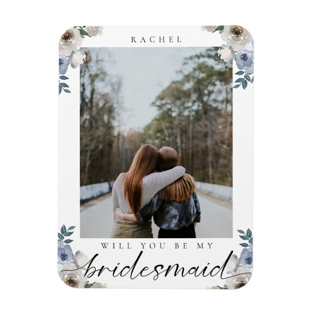 Ímã Você será minha dona de Bridesmaid Dusty Rosa (Vertical)