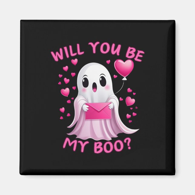 Imã Você Será O Meu Boo Ghost Cute Halloween Spooky Se (Frente)