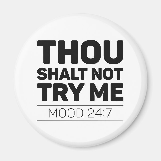 Imã Você Shalt Não Me Tente (Frente)