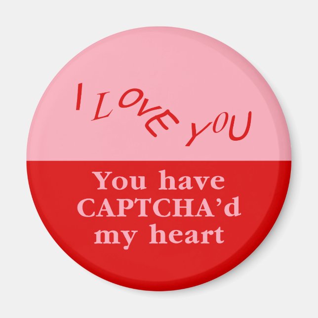 Imã Você tem Captcha, meu coração (Frente)