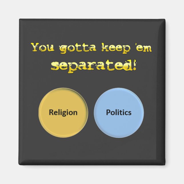 Imã Você tem que me manter separado - política e relig (Frente)