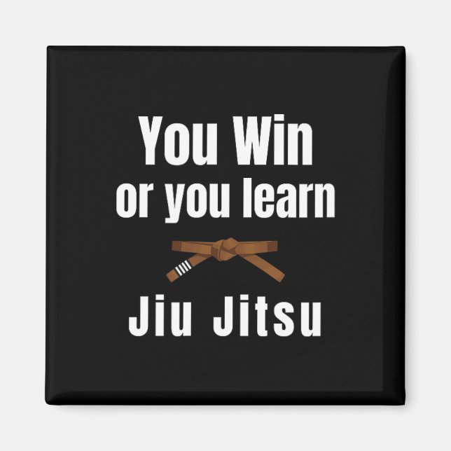 Imã Você Vence Ou Você Aprende Jiujitsu Judô Caratê Bo (Frente)