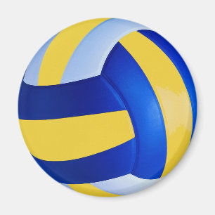 Imã Voleibol azul e amarelo