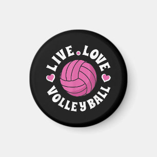 Imã Voleibol De Amor Vivo Para Mulheres Meninas Fa De