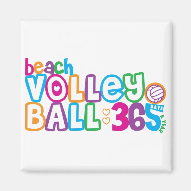 Imã Voleibol de praia 365 (Frente)