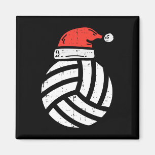Imã Voleibol Santa Hat Natal jogador desportivo C